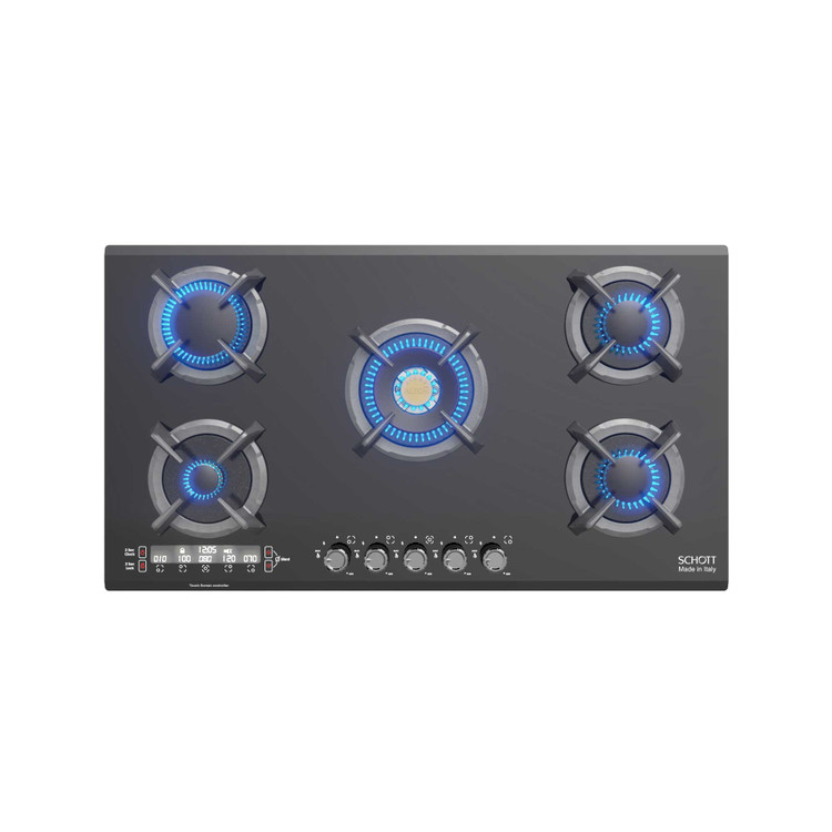 اجاق گاز صفحه شیشه ای ساباف ایتالیای دیجیتال التون IG530DB